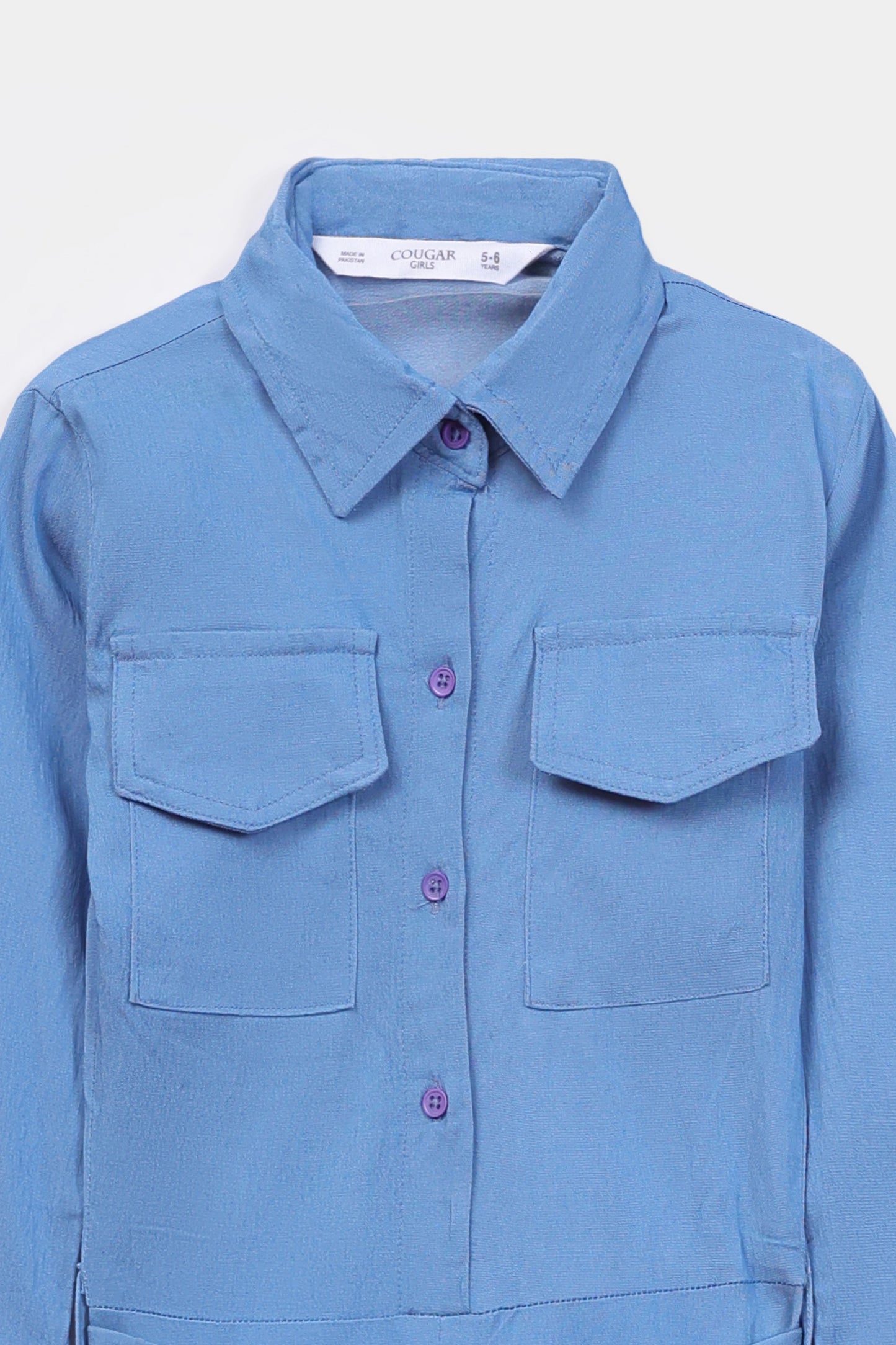 Flap Pocket Chambray Jumpsuit - Cougar Clothing