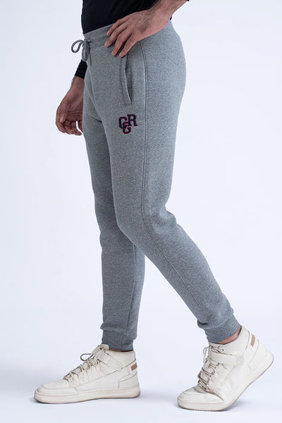 Grey CGR Slim Fit Knitted Trousers