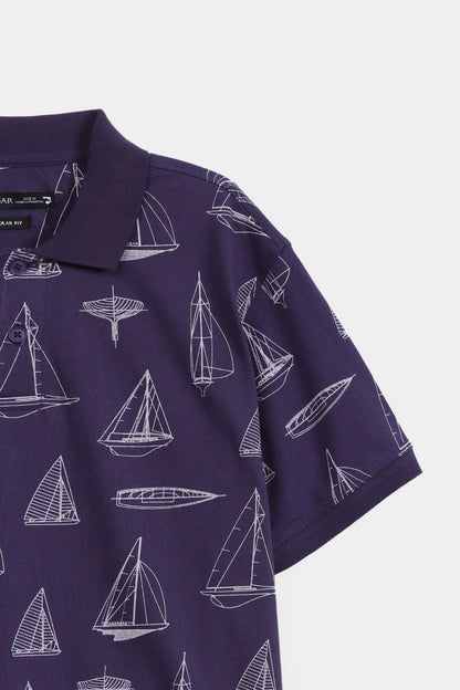 All Over Printed Polo - Cougar Clothing