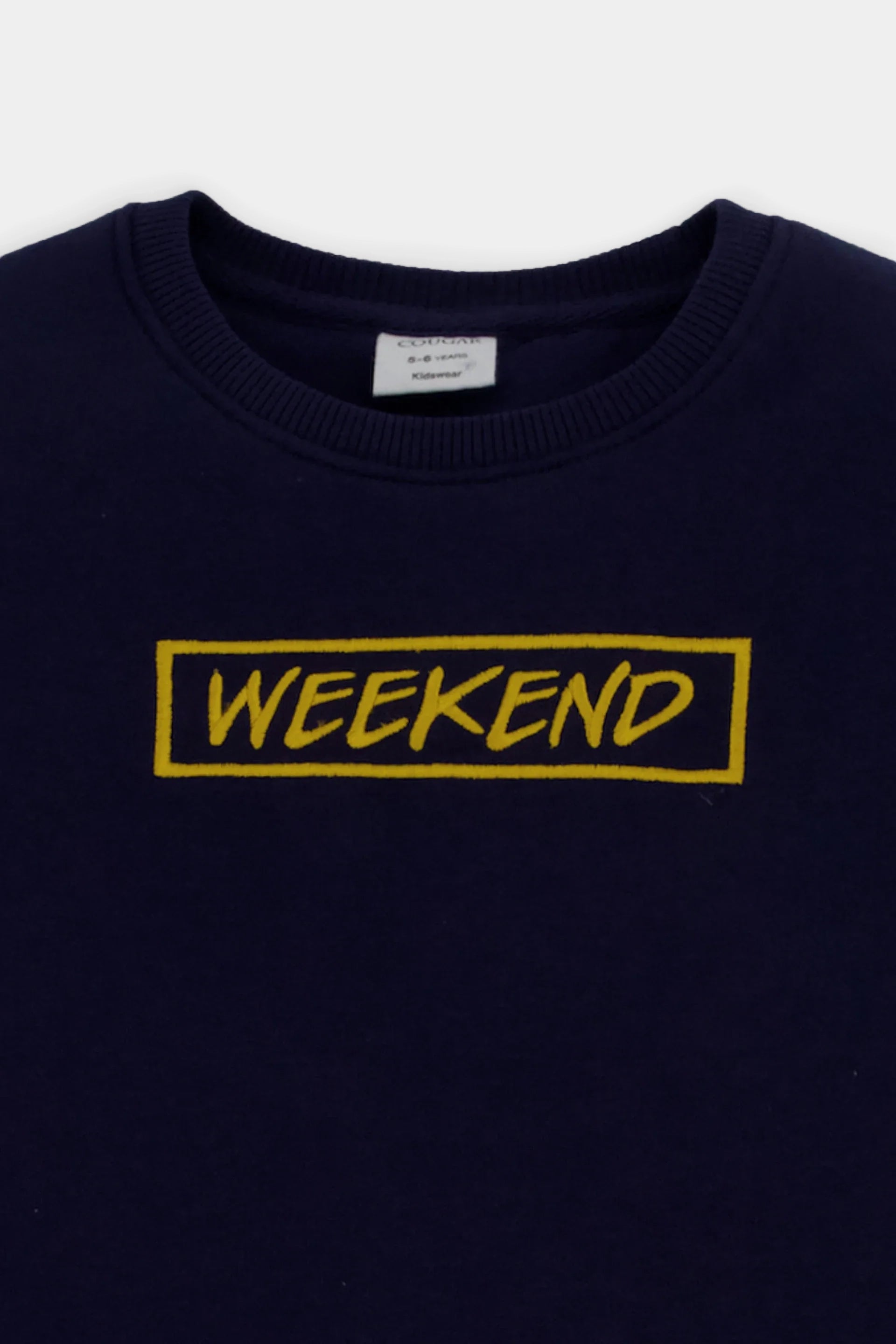 Embroidered Text Sweatshirt - Cougar Clothing