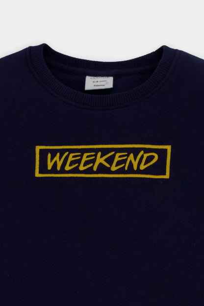 Embroidered Text Sweatshirt - Cougar Clothing