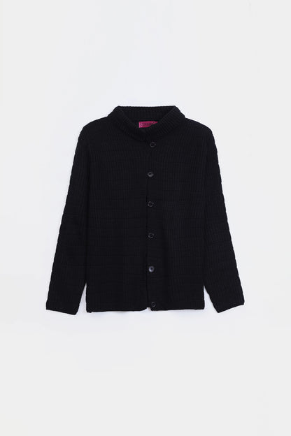 Thick Ribbed Knit Cardigan