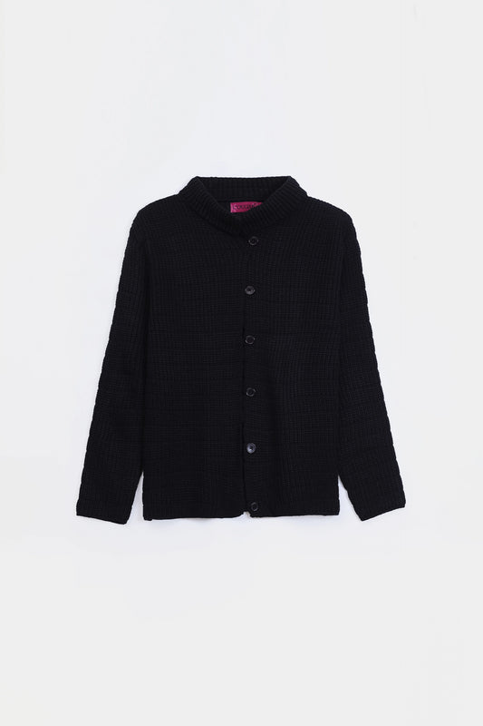 Thick Ribbed Knit Cardigan