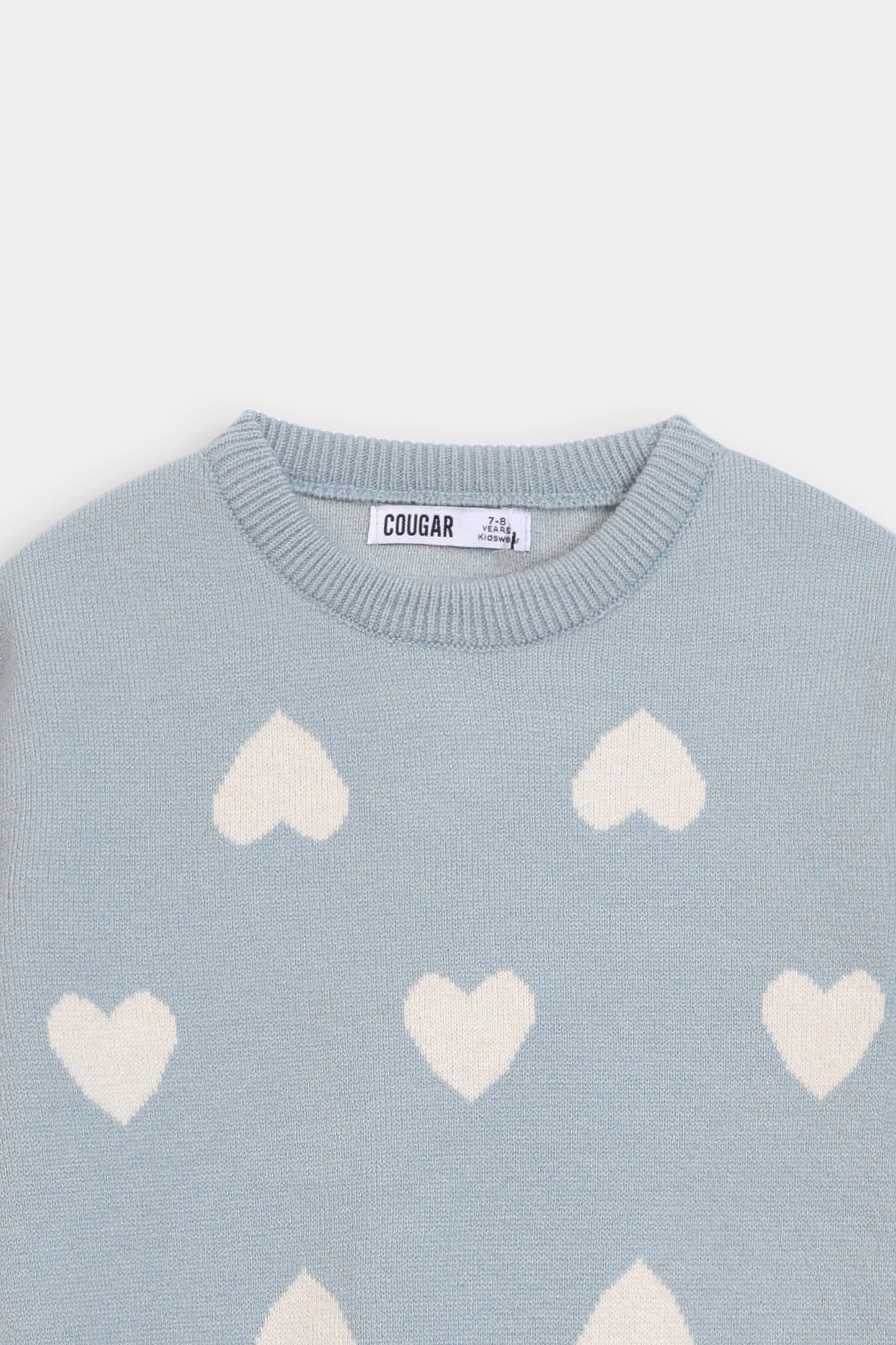 Heart Jacquard Knit Sweater