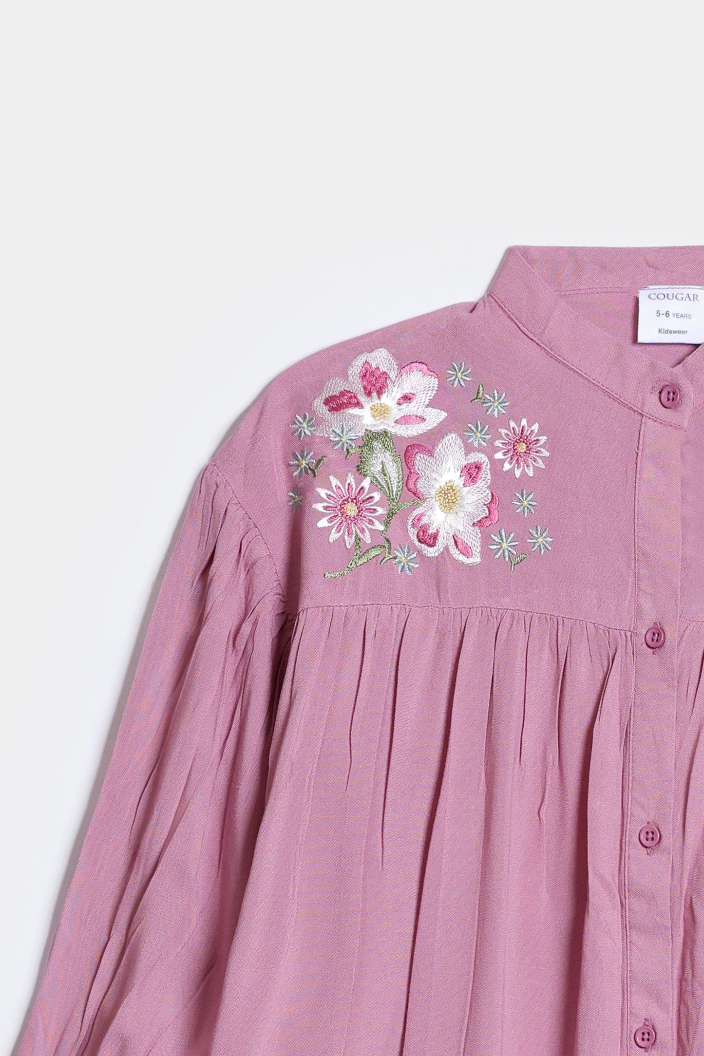 Embroidered Button Down - Cougar Clothing