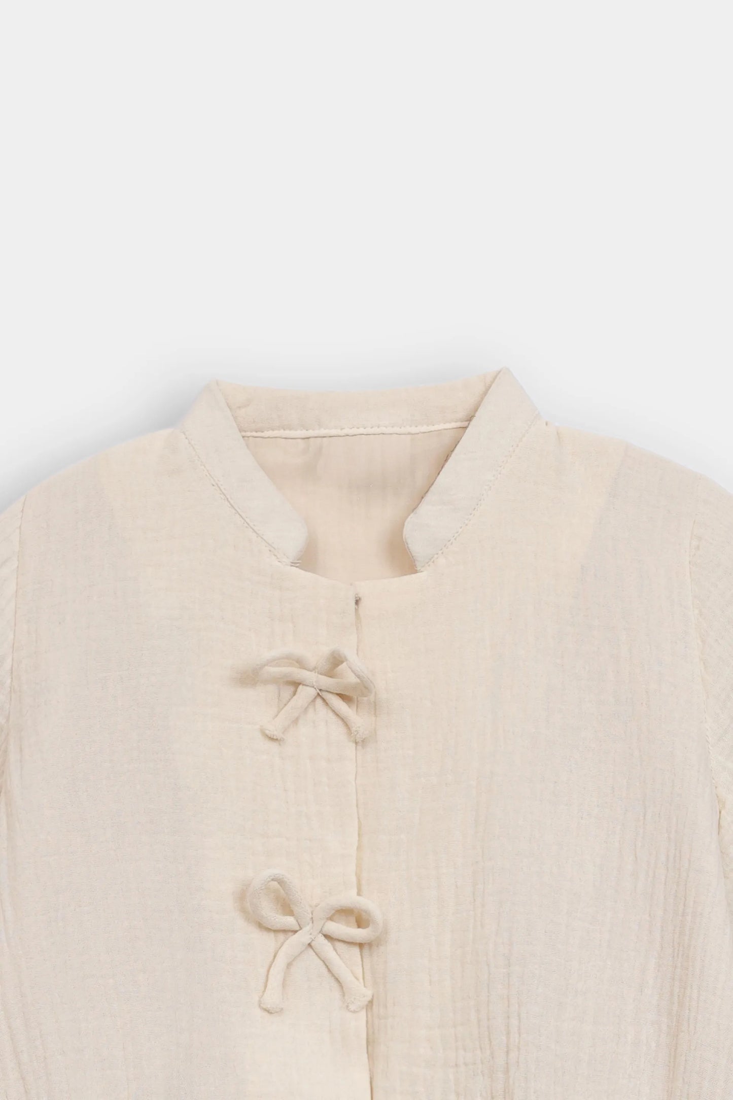 Double Muslin Bow Detailed Blouse - Cougar Clothing