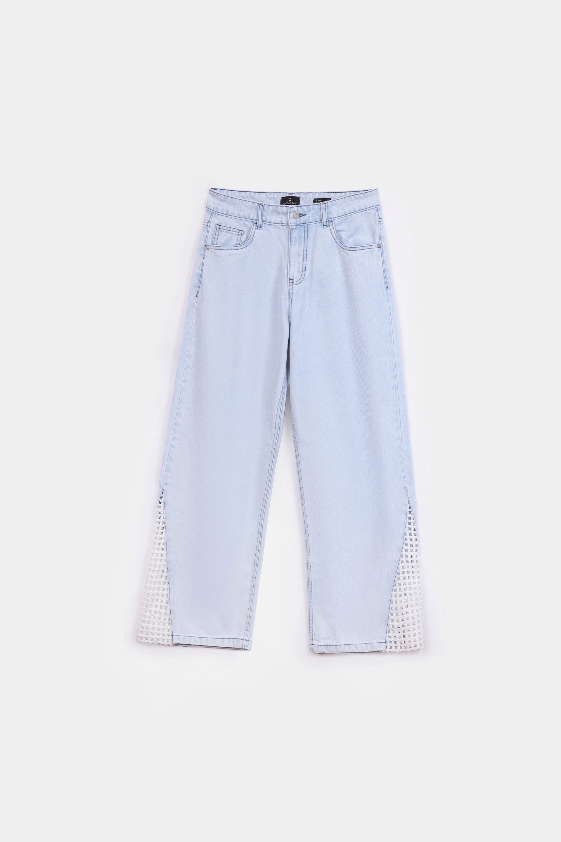 Lawless Stud Wide Leg Jeans