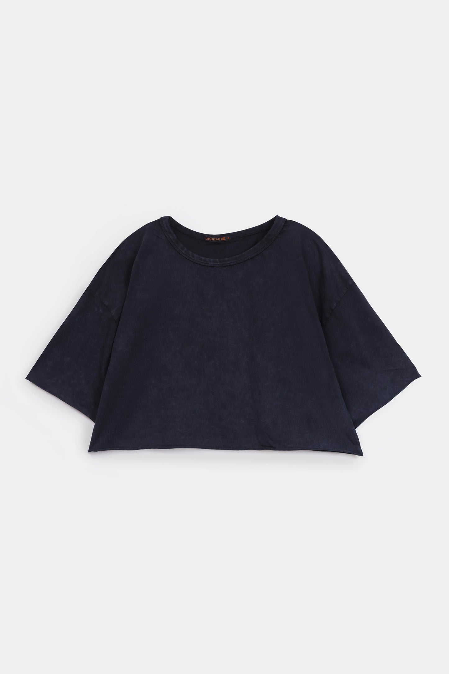 Cropped Garment Dyed T-Shirt - Cougar Clothing