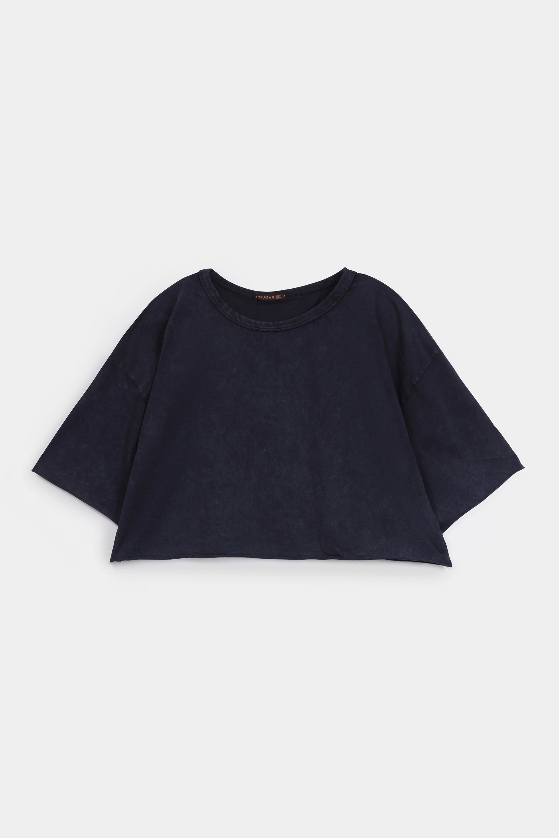 Cropped Garment Dyed T-Shirt - Cougar Clothing