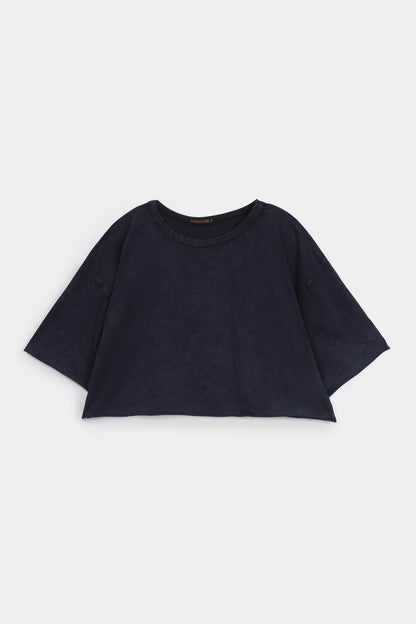 Cropped Garment Dyed T-Shirt - Cougar Clothing