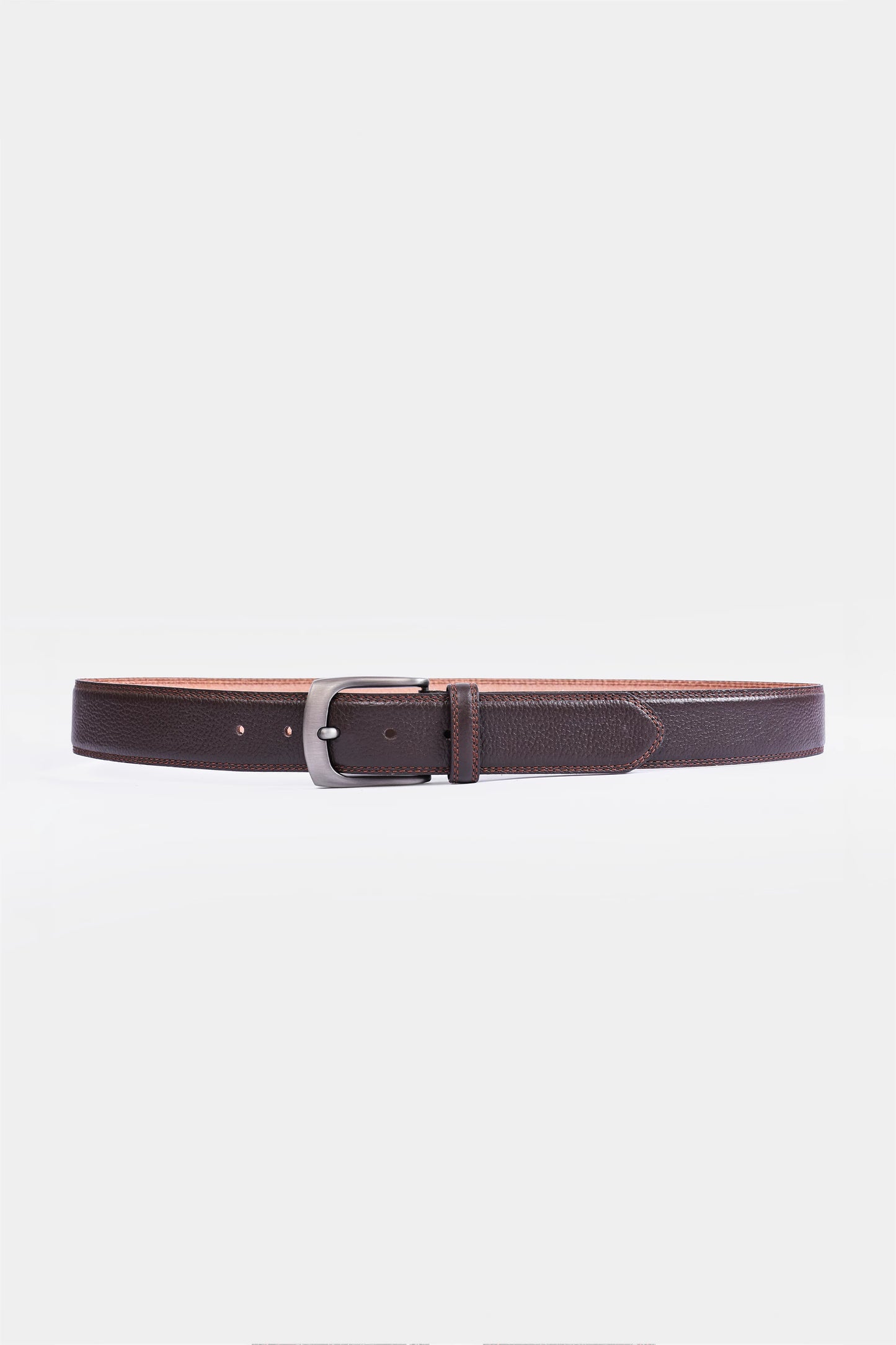 Side Stitched Leather Belt - Cougar Clothing