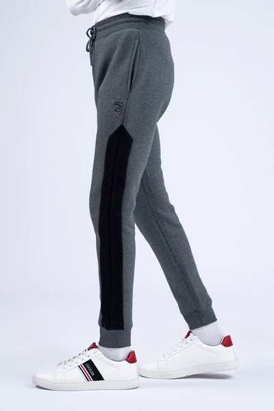 Charcoal Side Panel Jogger Pants