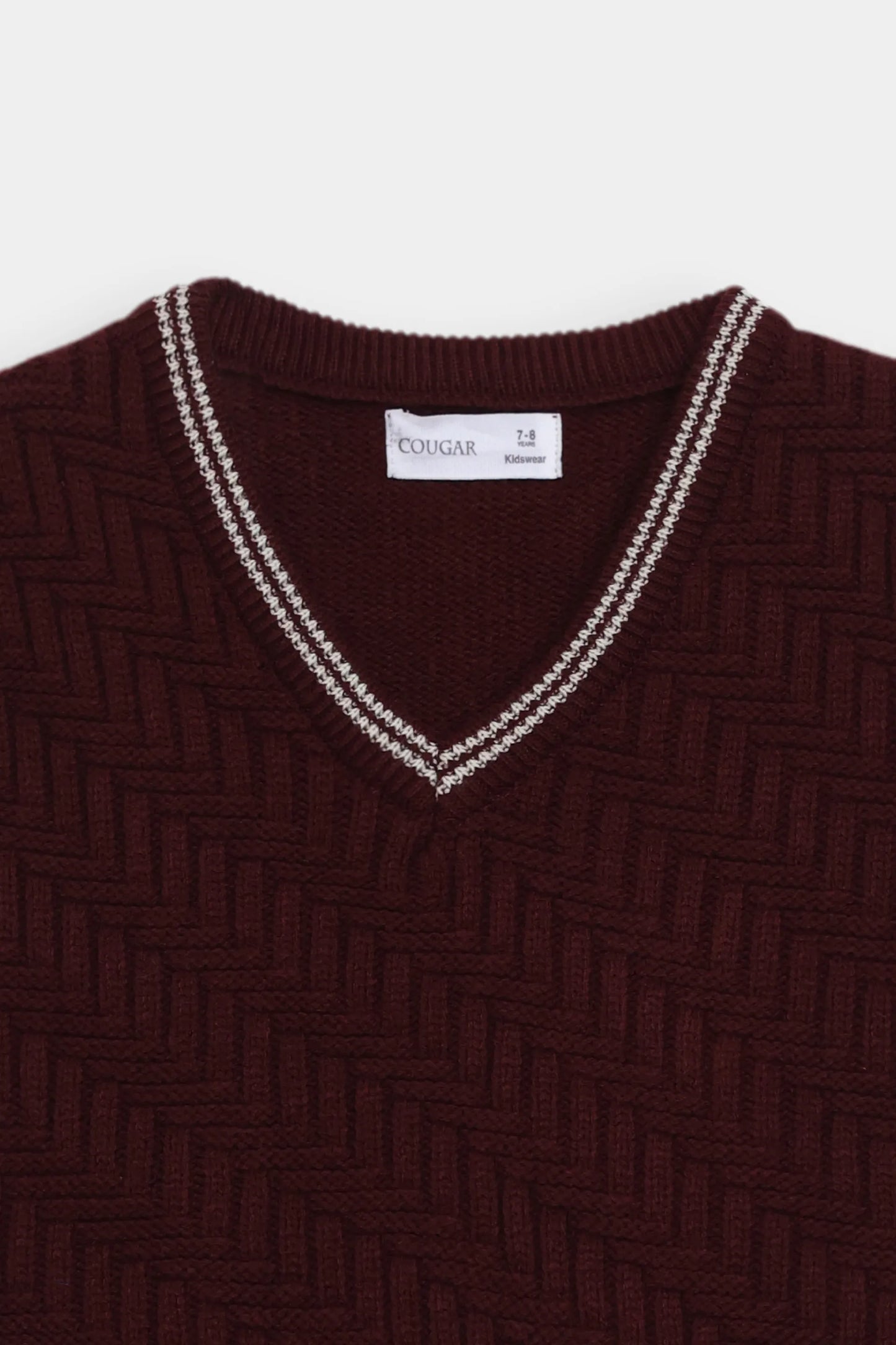 Textured Sweater Vest - Cougar Clothing