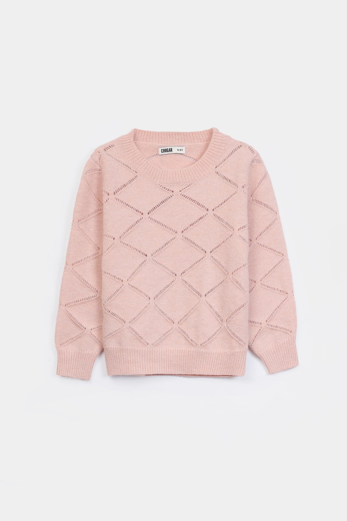 Diamond Knit Pattern Sweater - Cougar Clothing