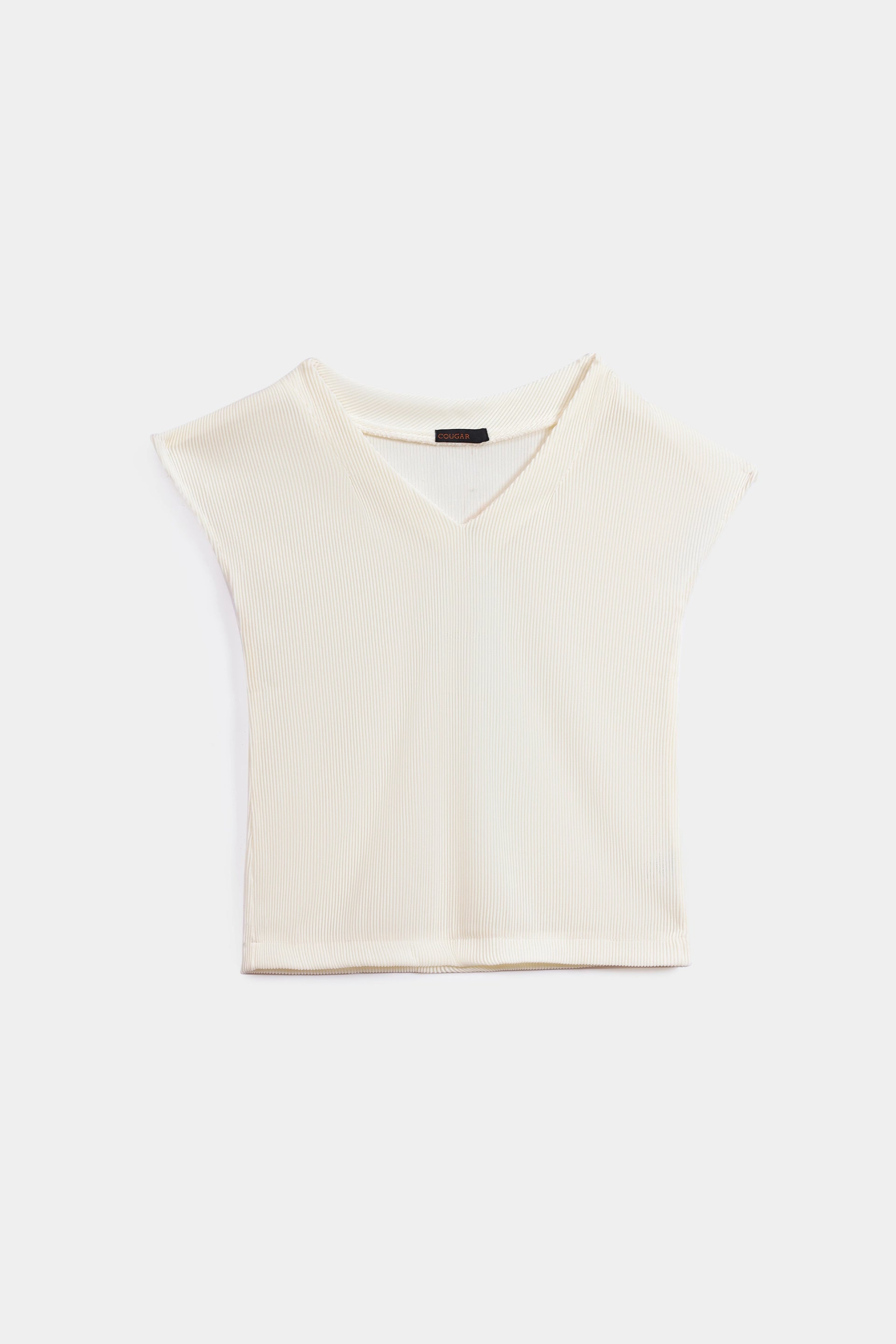 Cap Sleeve Textured Top - Cougar Clothing