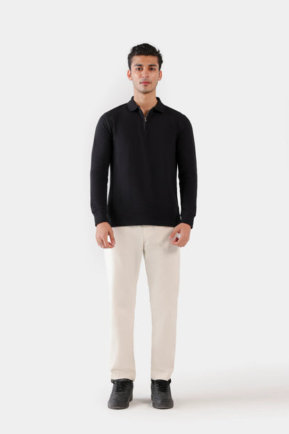 Quarter Zip Ottoman Polo - Cougar Clothing