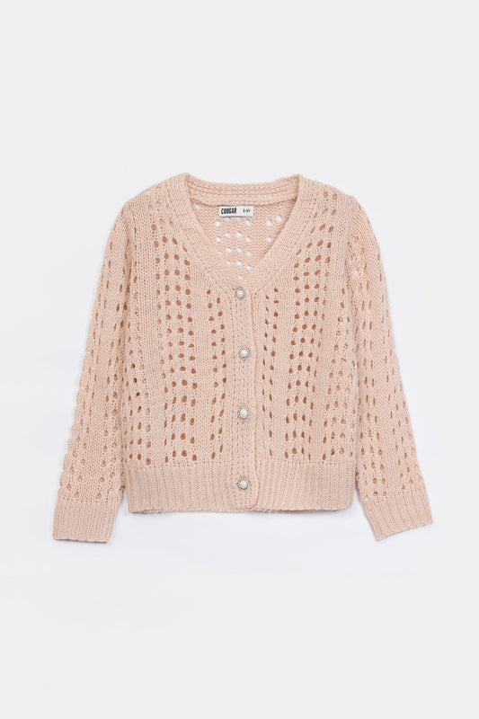 Crochet Knit Cardigan - Cougar Clothing