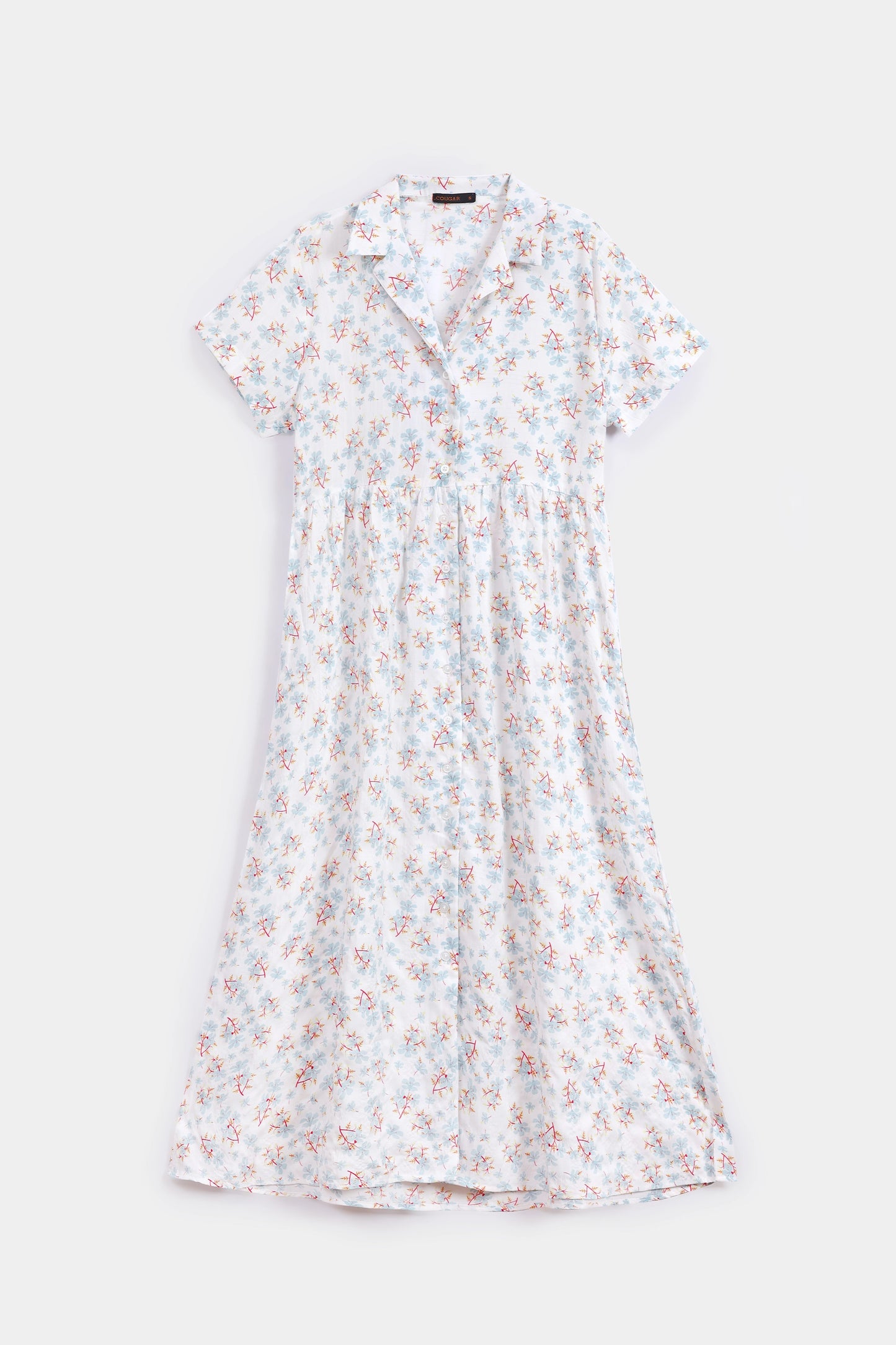 Printed Cotton Viscose Dress - Cougar Clothing