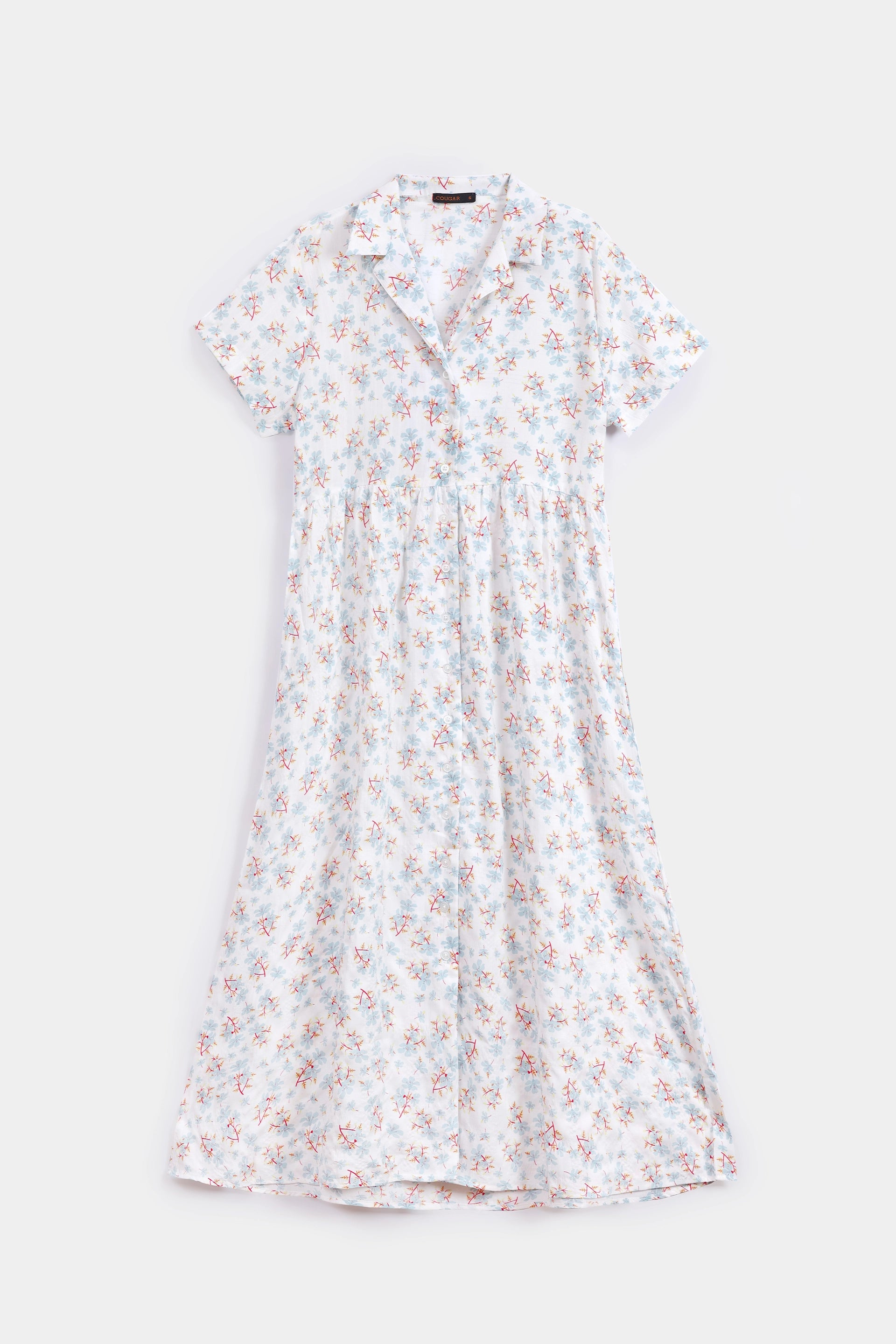 Printed Cotton Viscose Dress - Cougar Clothing