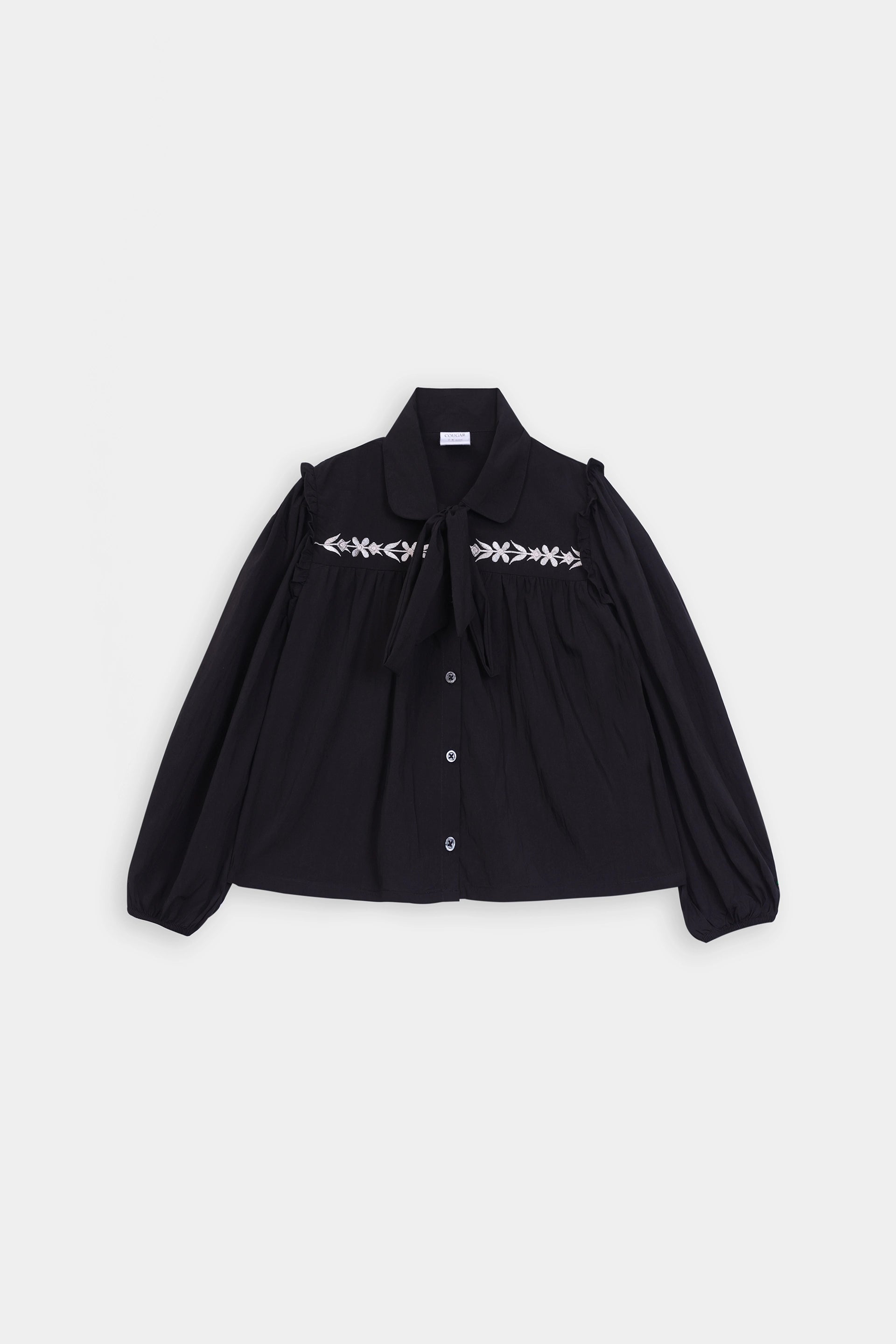 Embroidered Button-Down - Cougar Clothing
