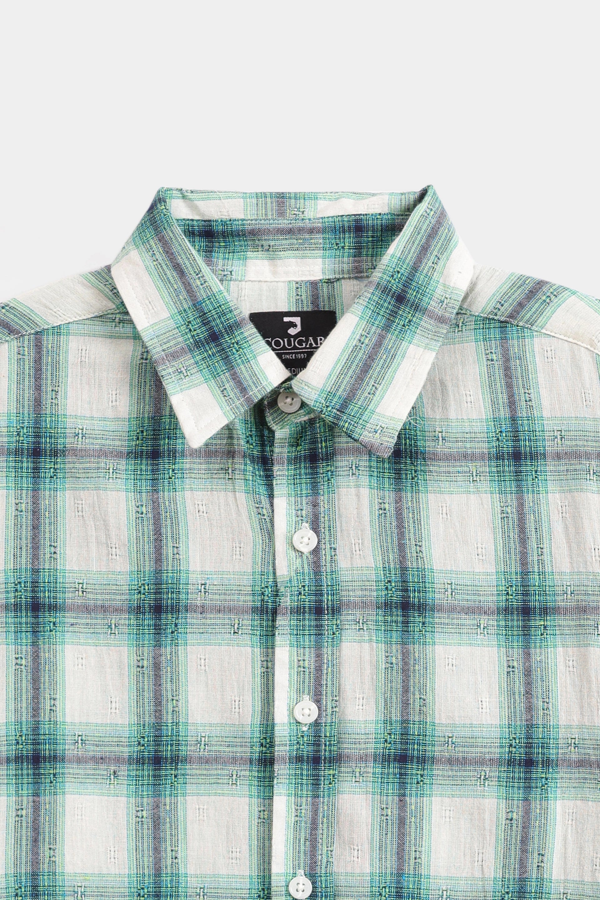 Jacquard Check Shirt - Cougar Clothing