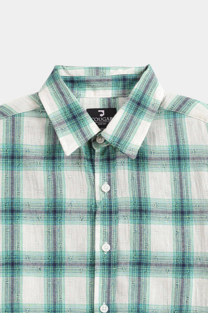 Jacquard Check Shirt - Cougar Clothing