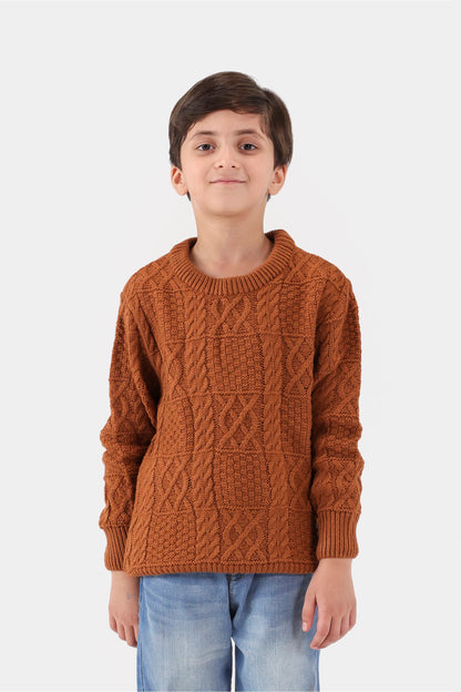 Textured Knit Sweater - Cougar Clothing