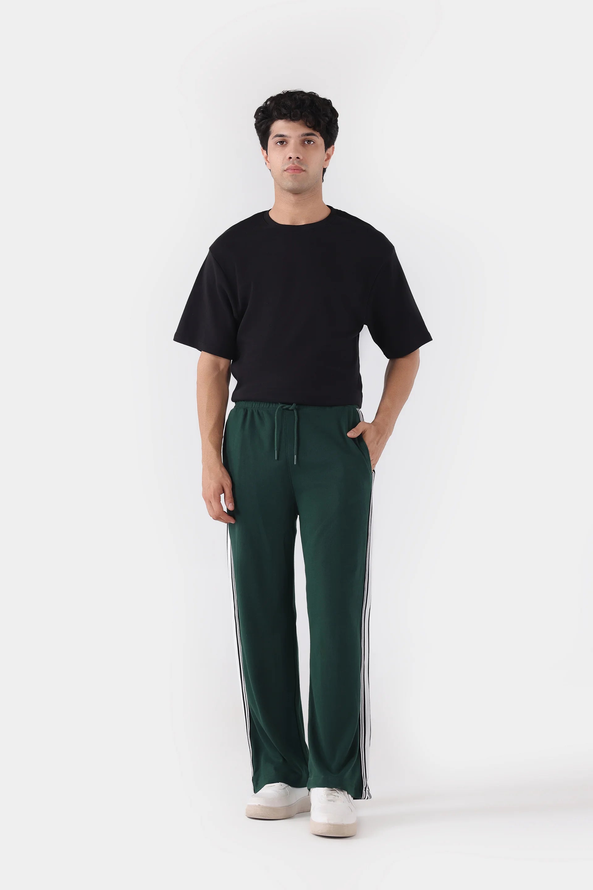 Straight Side Striped Trousers - Cougar Clothing