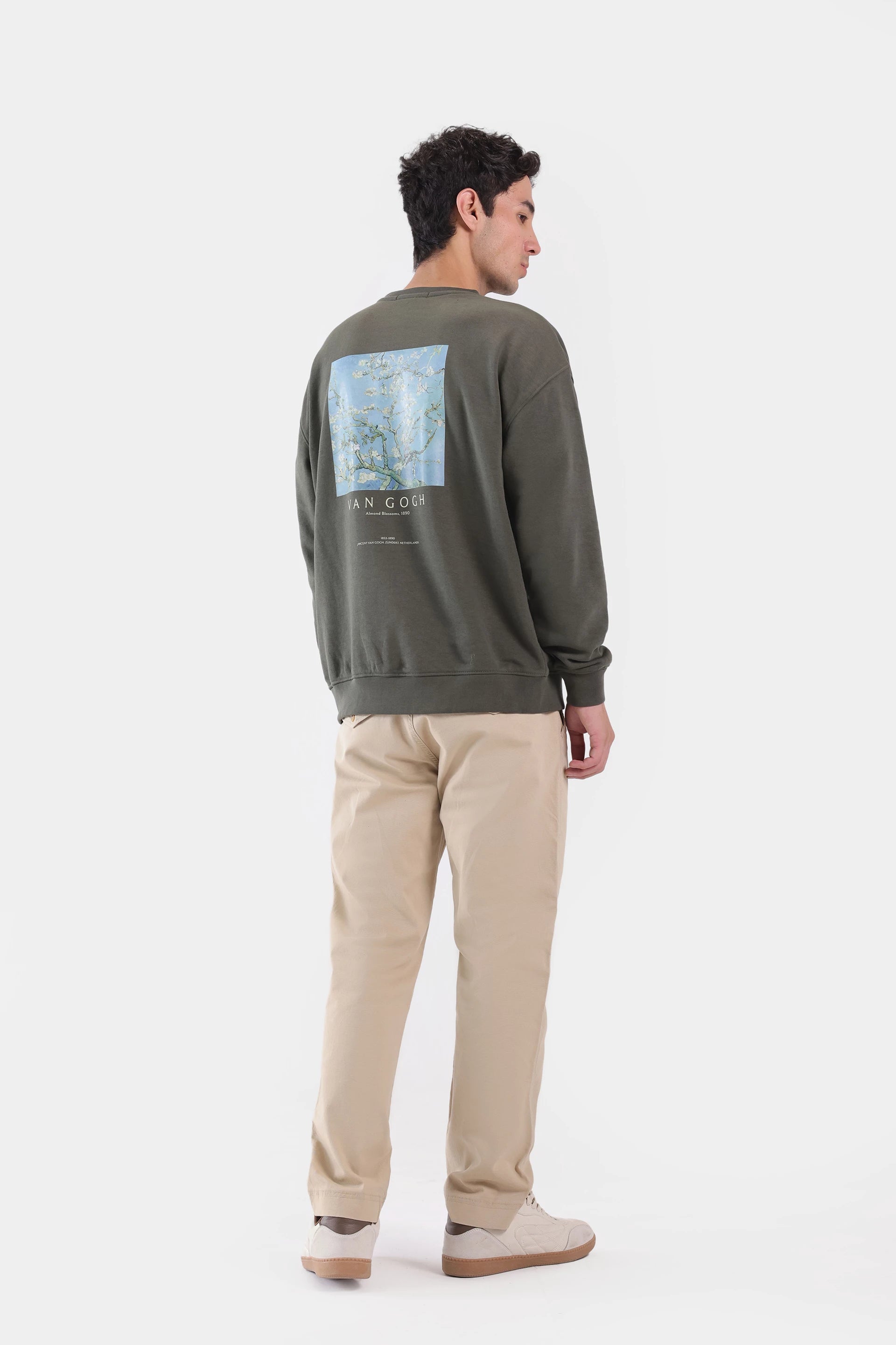 Back Printed Terry Sweatshirt - Cougar Clothing