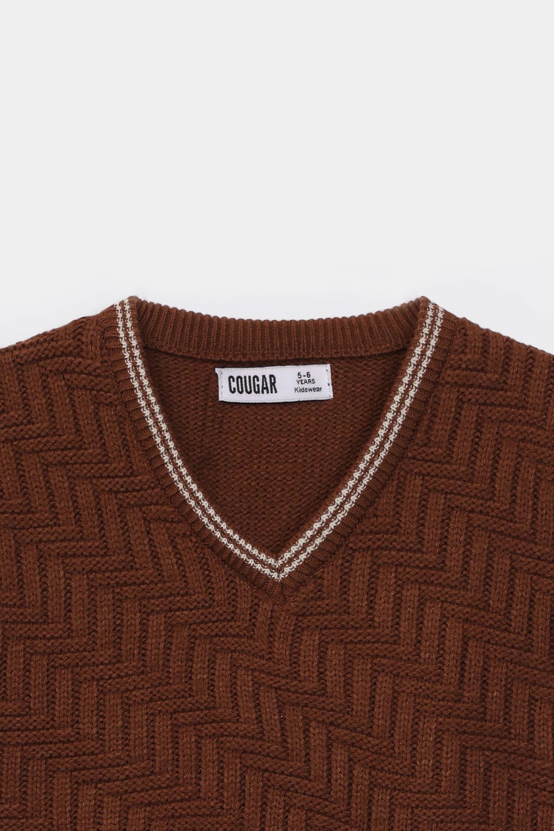 Textured Sweater Vest - Cougar Clothing