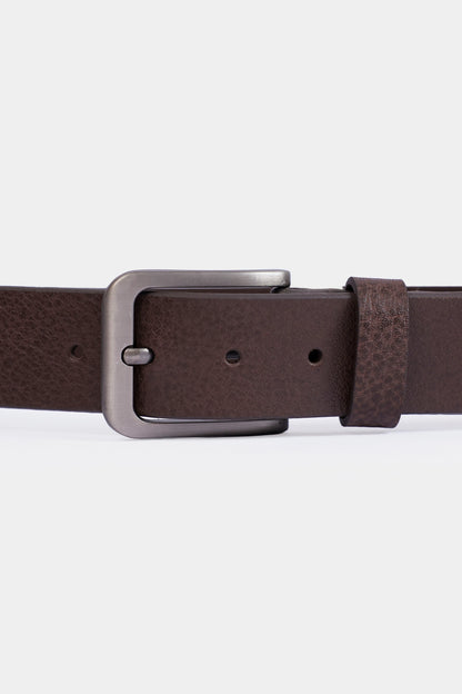 Leather Belt With Buckle - Cougar Clothing