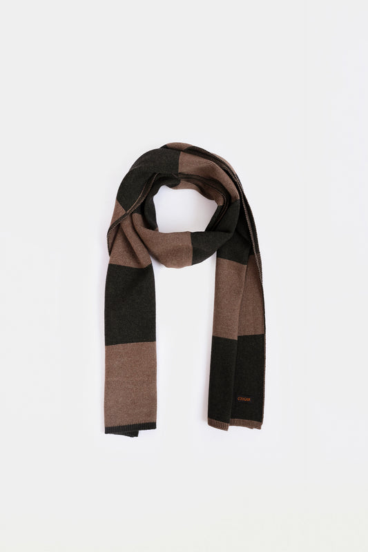 Color Block Wool Scarf - Cougar Clothing