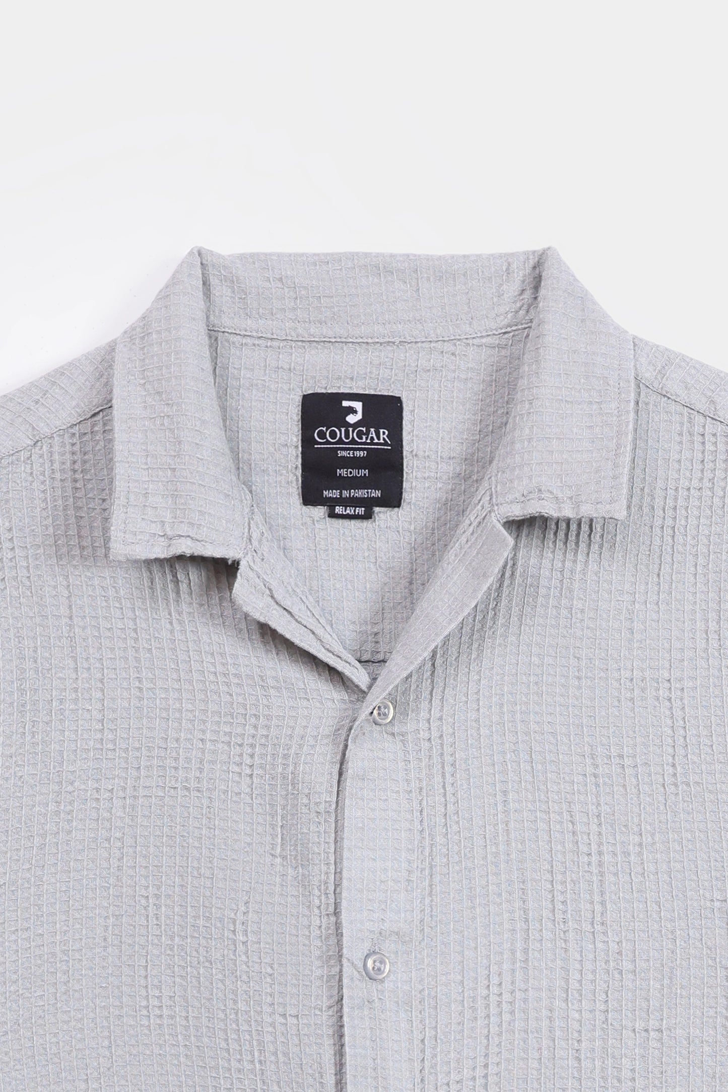 Textured Resort Collar Shirt - Cougar Clothing