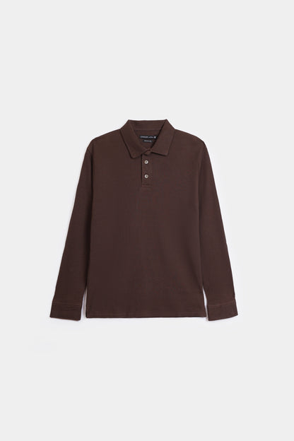 Waffle Knit Polo - Cougar Clothing