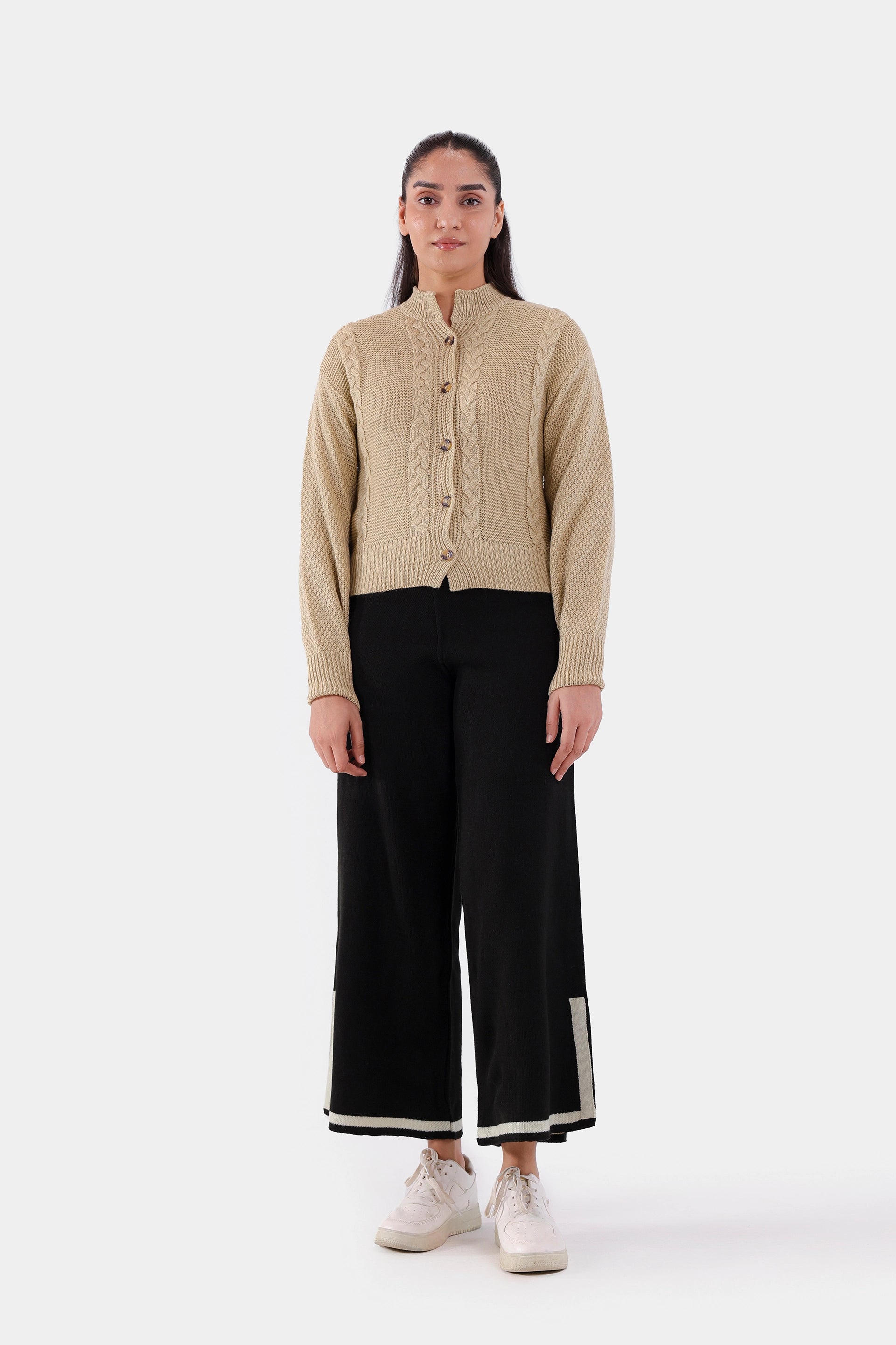 Cable Knit Cardigan - Cougar Clothing