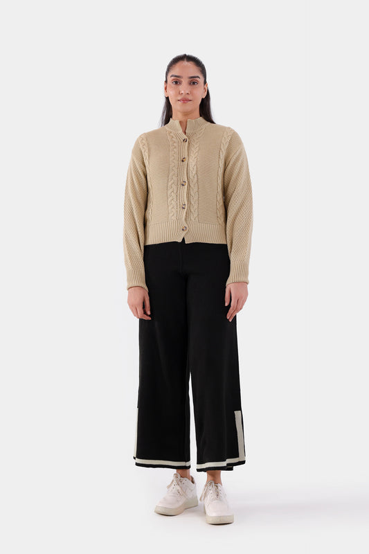 Cable Knit Cardigan - Cougar Clothing