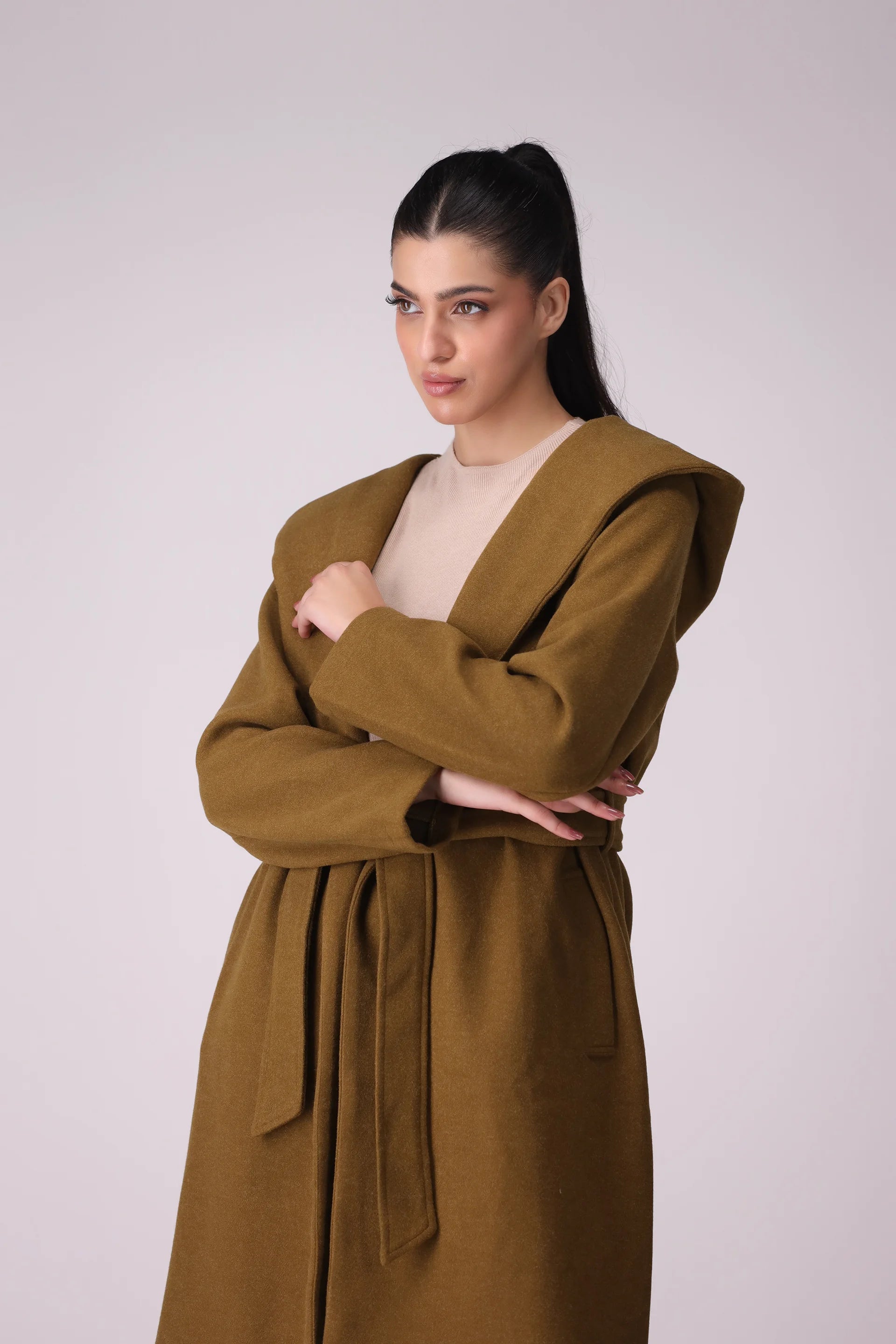 Mélange Hooded Coat - Cougar Clothing