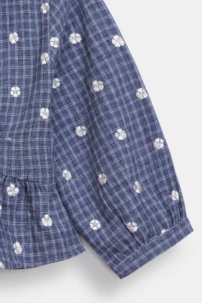 Yarn Dyed Embroidered Top - Cougar Clothing