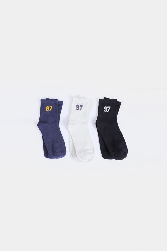 Pack of 3 Short-Crew Socks - Cougar Clothing