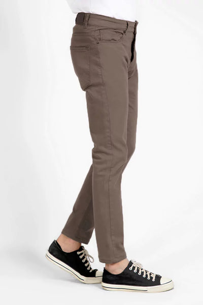 Light Brown 5-Pocket Slim Fit Pants