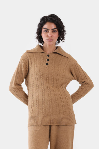 Cable Knit Co-Ord Set - Cougar Clothing