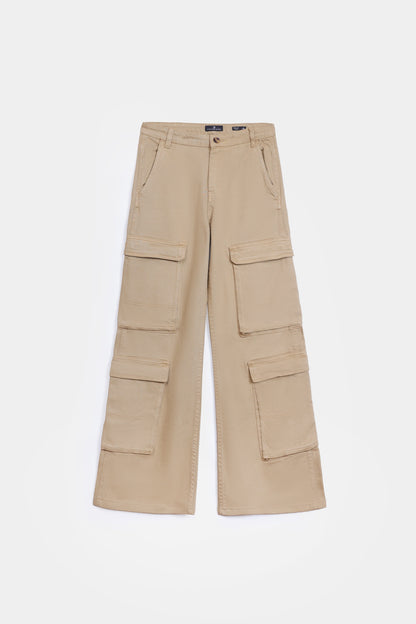 Multi Cargo Boot-Cut Jeans - Cougar Clothing