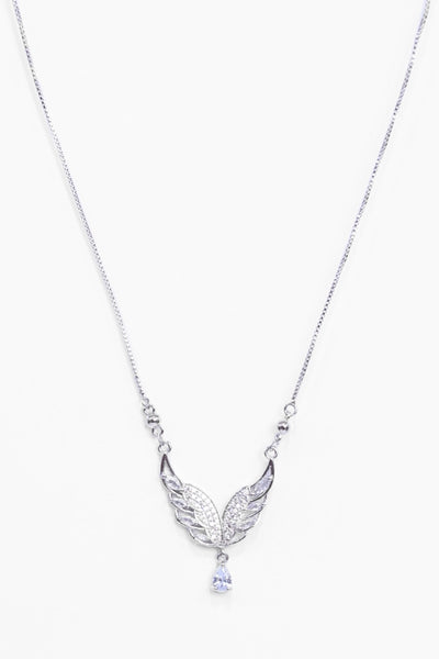 Leafy Pendent Chain Necklace
