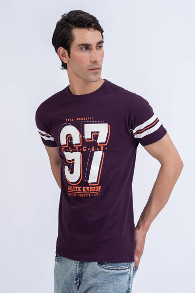Purple Graphic T-Shirt