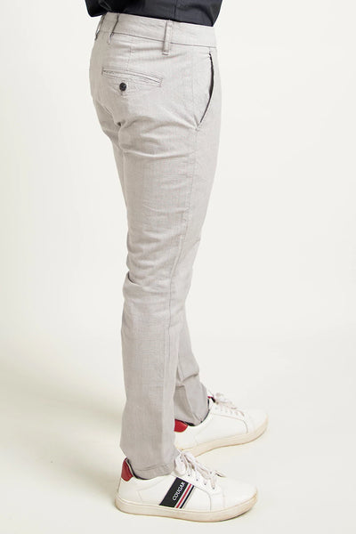 Light Grey Slim Fit Chino Pants