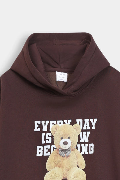 Bear Print Graphic Pullover