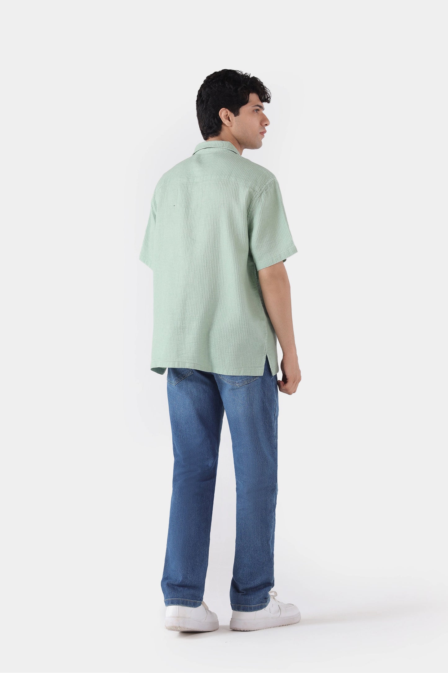 Textured Resort Collar Shirt - Cougar Clothing