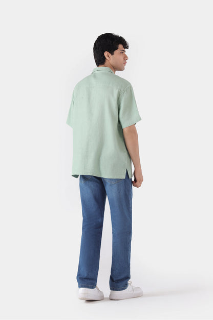 Textured Resort Collar Shirt - Cougar Clothing