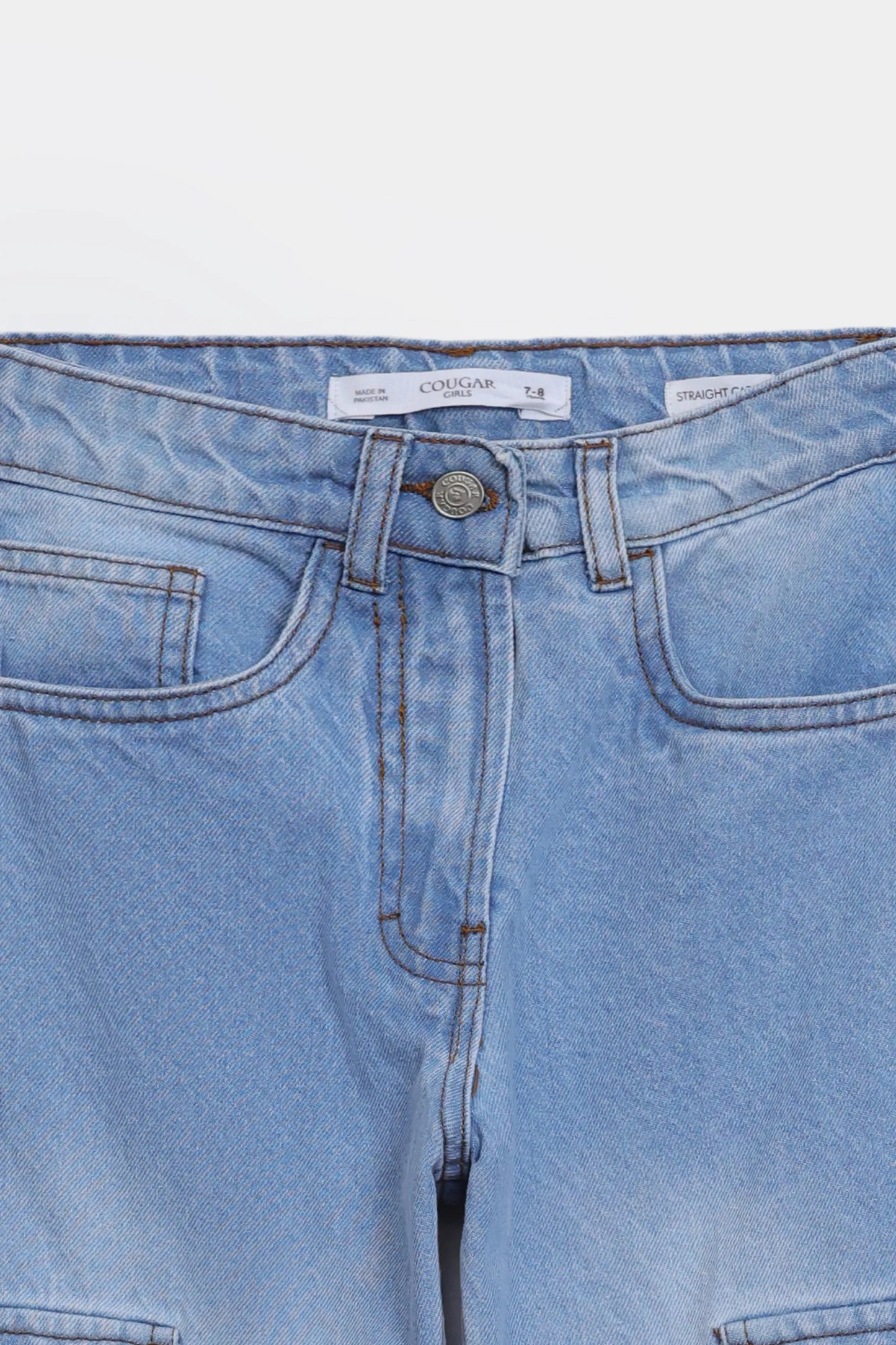 Straight Fit Cargo Jeans - Cougar Clothing