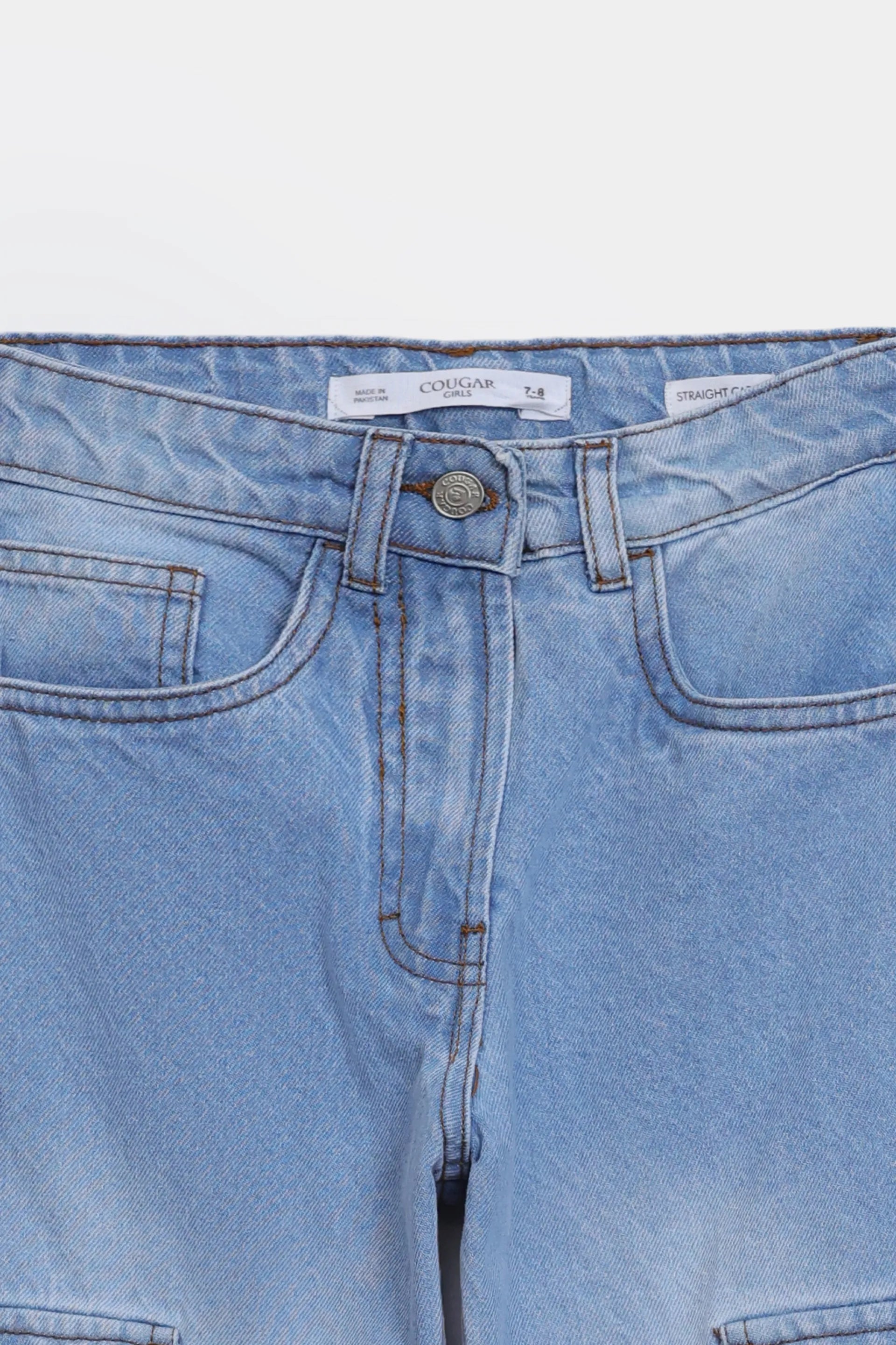 Straight Fit Cargo Jeans - Cougar Clothing